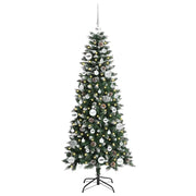 Vidaxl kunstkerstboom groen 150 cm pvc en plastic en staal - afbeelding 3