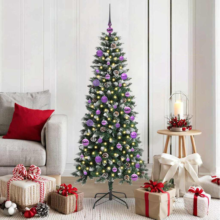 Vidaxl kunstkerstboom groen 150 cm pvc en plastic en staal