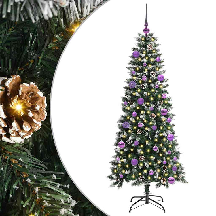Vidaxl kunstkerstboom groen 150 cm pvc en plastic en staal