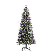 Vidaxl kunstkerstboom groen 150 cm pvc en plastic en staal - afbeelding 3