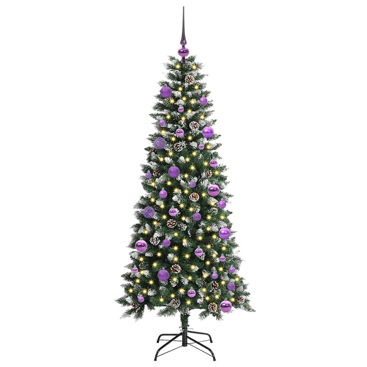 Vidaxl kunstkerstboom groen 150 cm pvc en plastic en staal