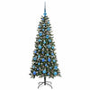 Vidaxl kunstkerstboom met 150 led groen 150 cm pvc en plastic en staal