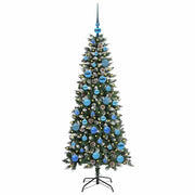 Vidaxl kunstkerstboom groen 150 cm pvc en plastic en staal - afbeelding 3