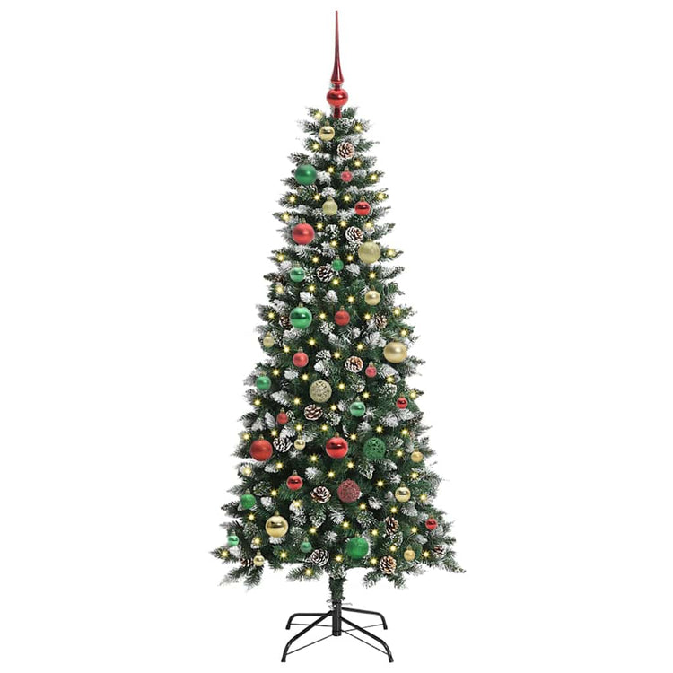 Vidaxl kunstkerstboom groen 150 cm pvc en plastic en staal