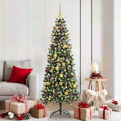 Vidaxl kunstkerstboom groen 180 cm pvc en plastic en staal