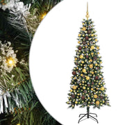 Vidaxl kunstkerstboom groen 180 cm pvc en plastic en staal - afbeelding 2