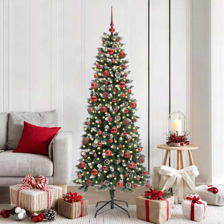 Vidaxl kunstkerstboom groen 180 cm pvc en plastic en staal