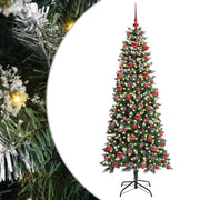 Vidaxl kunstkerstboom groen 180 cm pvc en plastic en staal - afbeelding 2