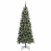 Vidaxl kunstkerstboom groen 180 cm pvc en plastic en staal - afbeelding 3