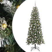 Vidaxl kunstkerstboom groen 180 cm pvc en plastic en staal - afbeelding 2