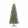 Vidaxl kunstkerstboom met 300 led groen 180 cm pvc en plastic en staal