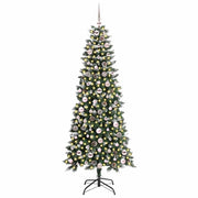 Vidaxl kunstkerstboom groen 180 cm pvc en plastic en staal - afbeelding 3