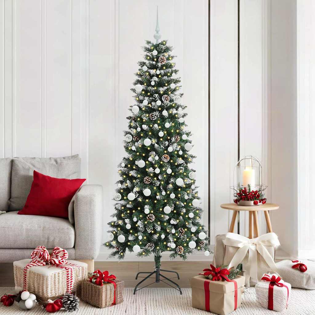 Vidaxl kunstkerstboom groen 180 cm pvc en plastic en staal