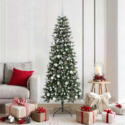 Vidaxl kunstkerstboom groen 180 cm pvc en plastic en staal - afbeelding 1