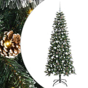 Vidaxl kunstkerstboom groen 180 cm pvc en plastic en staal - afbeelding 2