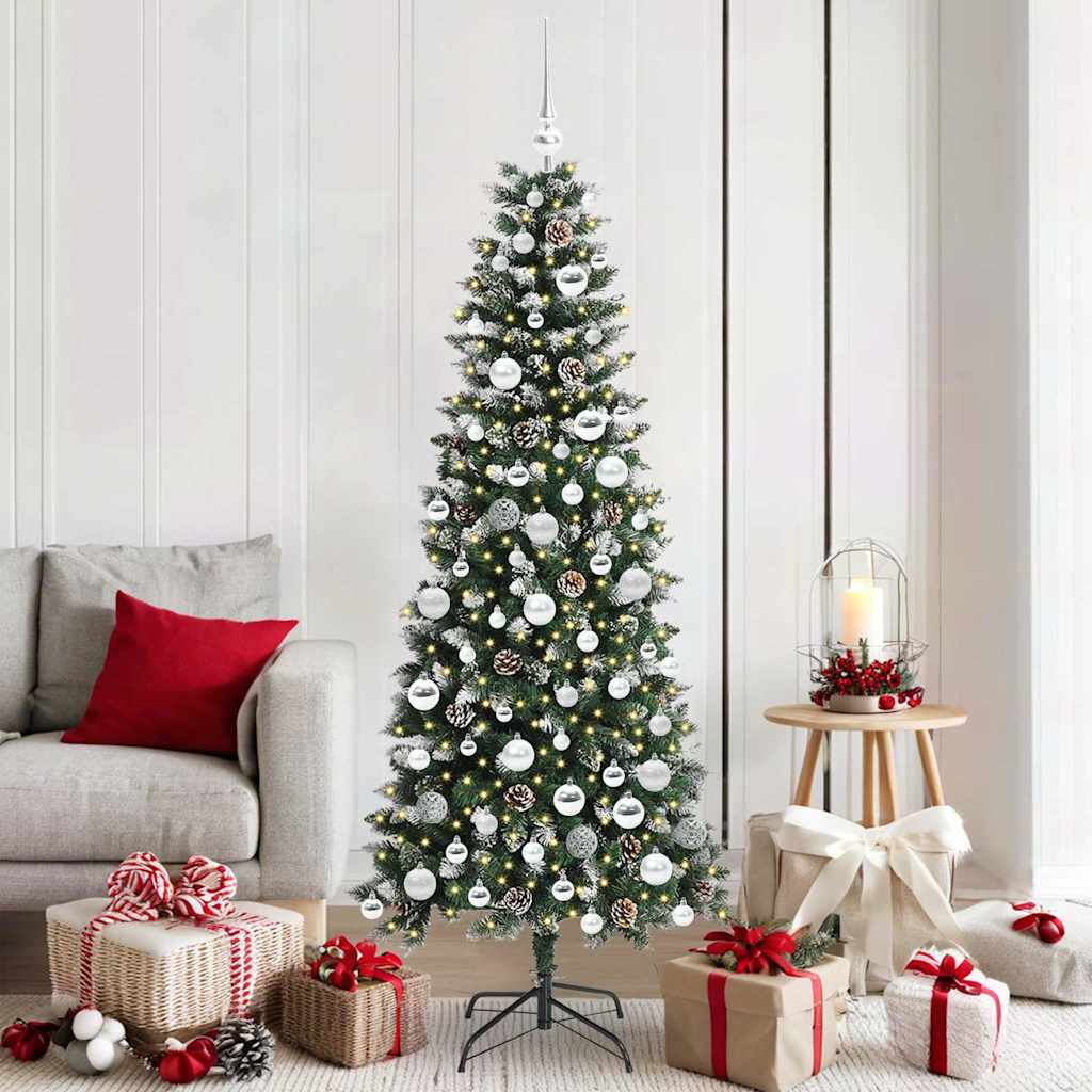 Vidaxl kunstkerstboom groen 180 cm pvc en plastic en staal