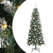 Vidaxl kunstkerstboom groen 180 cm pvc en plastic en staal - afbeelding 2