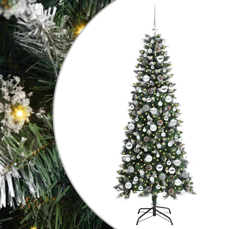 Vidaxl kunstkerstboom groen 180 cm pvc en plastic en staal
