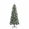 Vidaxl kunstkerstboom met 300 led groen 180 cm pvc en plastic en staal