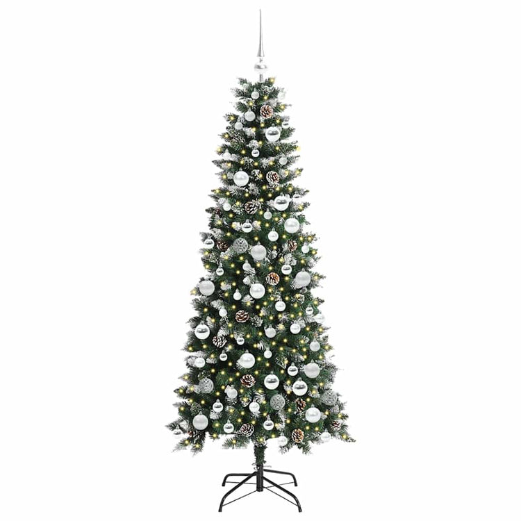 Vidaxl kunstkerstboom groen 180 cm pvc en plastic en staal