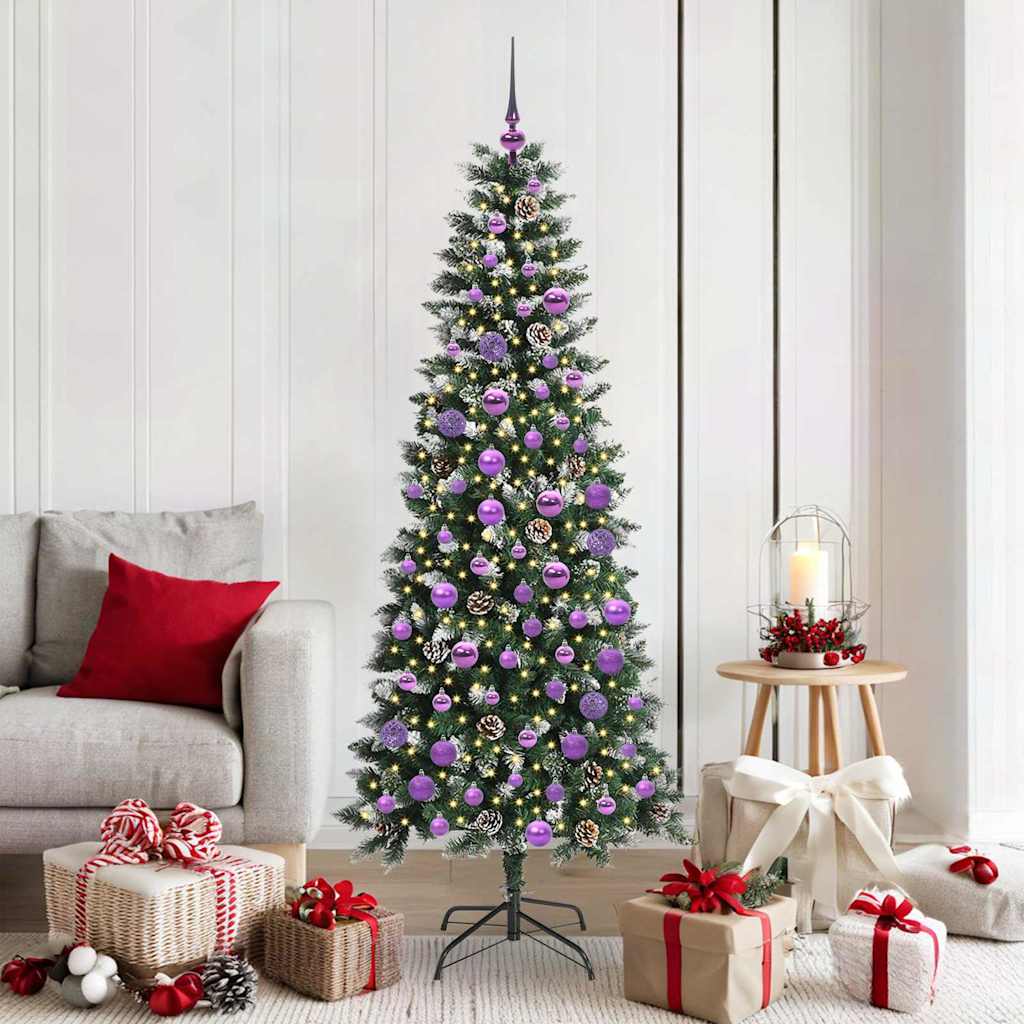 Vidaxl kunstkerstboom groen 180 cm pvc en plastic en staal