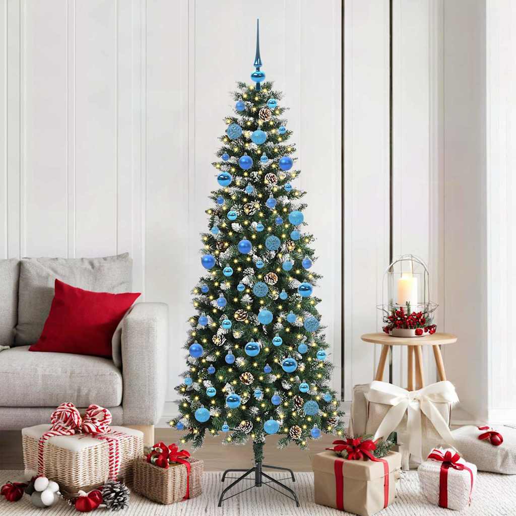 Vidaxl kunstkerstboom groen 180 cm pvc en plastic en staal