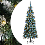 Vidaxl kunstkerstboom groen 180 cm pvc en plastic en staal - afbeelding 2