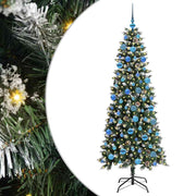 Vidaxl kunstkerstboom groen 180 cm pvc en plastic en staal - afbeelding 2