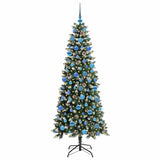 Vidaxl kunstkerstboom groen 180 cm pvc en plastic en staal - afbeelding 3