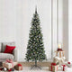 Vidaxl kunstkerstboom groen 210 cm pvc en plastic en staal
