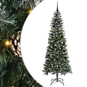 Vidaxl kunstkerstboom groen 210 cm pvc en plastic en staal - afbeelding 2