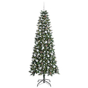Vidaxl kunstkerstboom groen 210 cm pvc en plastic en staal - afbeelding 3