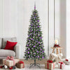 Vidaxl kunstkerstboom met 300 led groen 210 cm pvc en plastic en staal