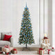 Vidaxl kunstkerstboom groen 210 cm pvc en plastic en staal