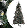 Vidaxl kunstkerstboom met 300 led groen 240 cm pvc en plastic en staal