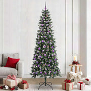 Vidaxl kunstkerstboom groen 240 cm pvc en plastic en staal - afbeelding 1