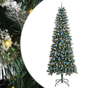 Vidaxl kunstkerstboom groen 240 cm pvc en plastic en staal - afbeelding 2