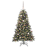 Vidaxl kunstkerstboom groen 150 cm pvc en plastic en staal - afbeelding 3