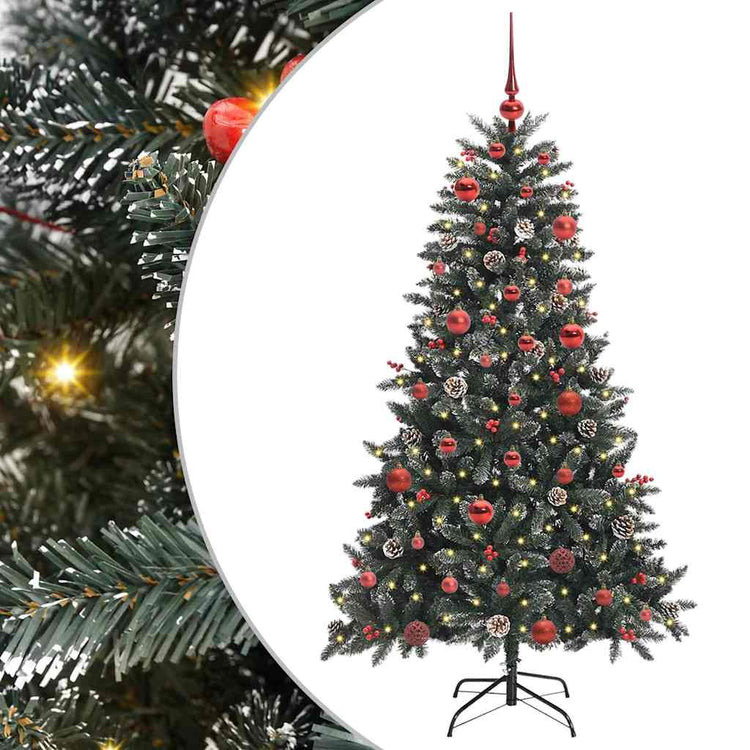 Vidaxl kunstkerstboom groen 150 cm pvc en plastic en staal