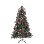 Vidaxl kunstkerstboom groen 150 cm pvc en plastic en staal - afbeelding 3