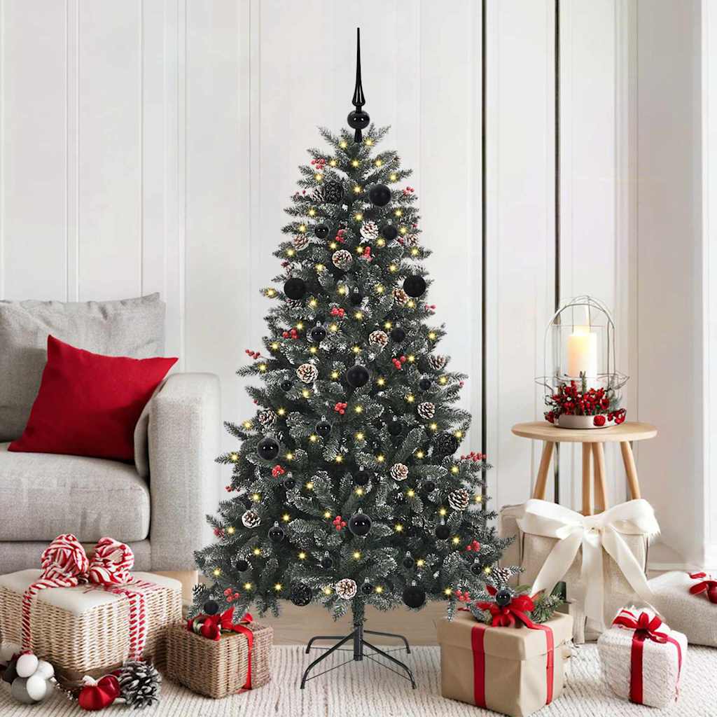 Vidaxl kunstkerstboom groen 150 cm pvc en plastic en staal