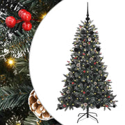 Vidaxl kunstkerstboom groen 150 cm pvc en plastic en staal - afbeelding 2