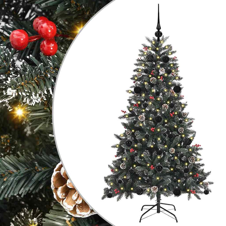 Vidaxl kunstkerstboom groen 150 cm pvc en plastic en staal
