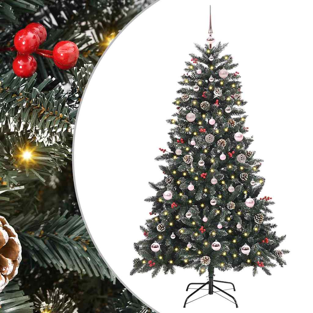 Vidaxl kunstkerstboom groen 150 cm pvc en plastic en staal