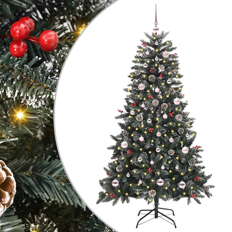 Vidaxl kunstkerstboom groen 150 cm pvc en plastic en staal