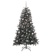 Vidaxl kunstkerstboom groen 150 cm pvc en plastic en staal - afbeelding 3