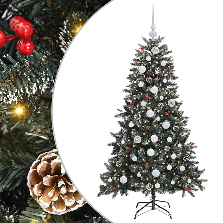 Vidaxl kunstkerstboom groen 150 cm pvc en plastic en staal