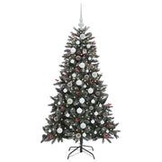 Vidaxl kunstkerstboom groen 150 cm pvc en plastic en staal - afbeelding 3
