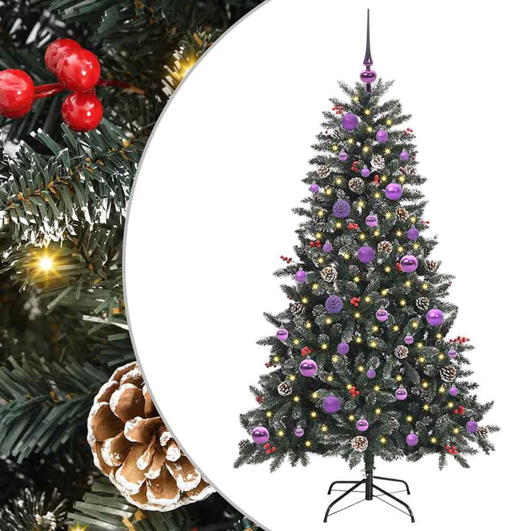 Vidaxl kunstkerstboom groen 150 cm pvc en plastic en staal