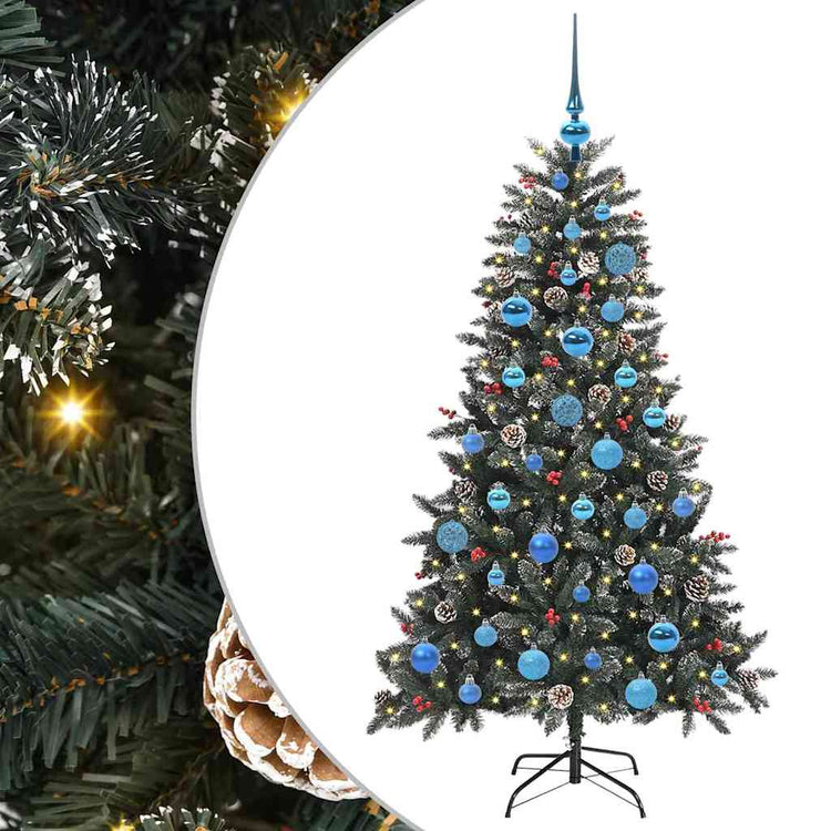 Vidaxl kunstkerstboom groen 150 cm pvc en plastic en staal